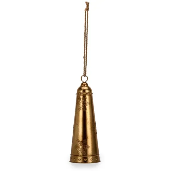 Kirklands Gold Bell with Snowflakes, 21.5-inch 32447563 Kirklands Gold Bell with Snowflakes, 21.5-inch 32447563 - Image 1