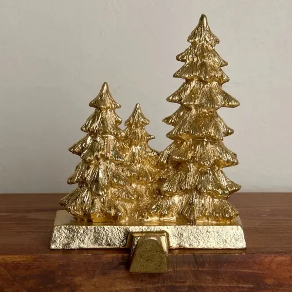 Kirklands Golden Trees Stocking Holder 82776569 Kirklands Golden Trees Stocking Holder 82776569 - Image 1