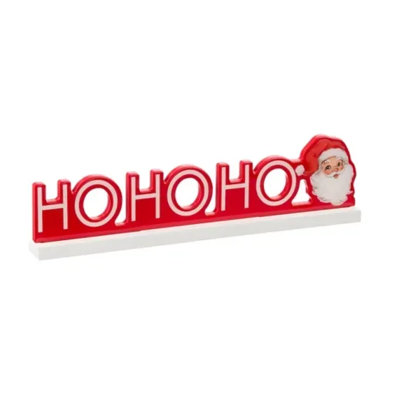 Kirklands Ho Ho Ho with Holly Santa Tabletop 62513729 Kirklands Ho Ho Ho with Holly Santa Tabletop 62513729 - Image 1