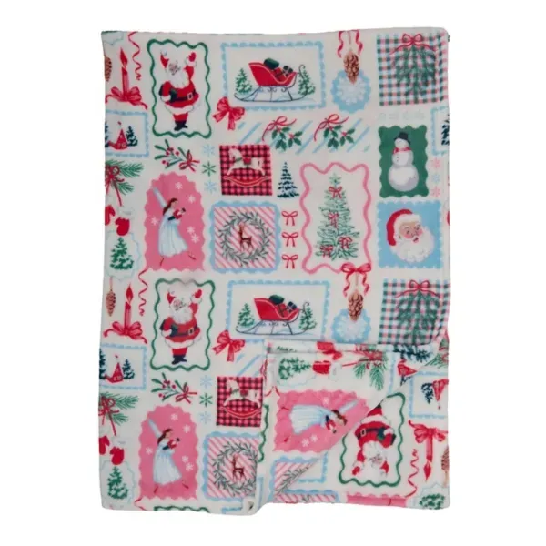 Kirklands Stamps Printed Throw 74934528 Kirklands Stamps Printed Throw 74934528 - Image 1
