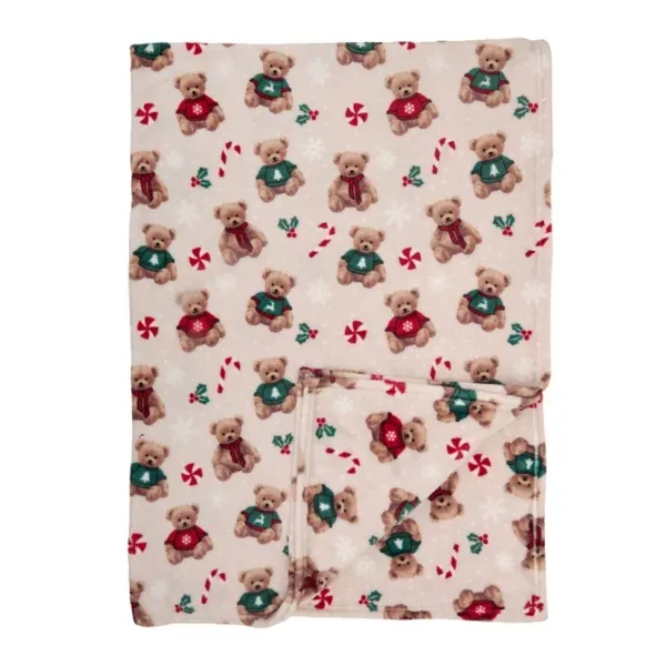 Kirklands Teddy Bear Plush Throw 61817994 Kirklands Teddy Bear Plush Throw 61817994 - Image 1