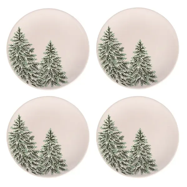 Kirklands Debossed Evergreen Appetizer Plate 71563416 Kirklands Debossed Evergreen Appetizer Plate 71563416 - Image 1