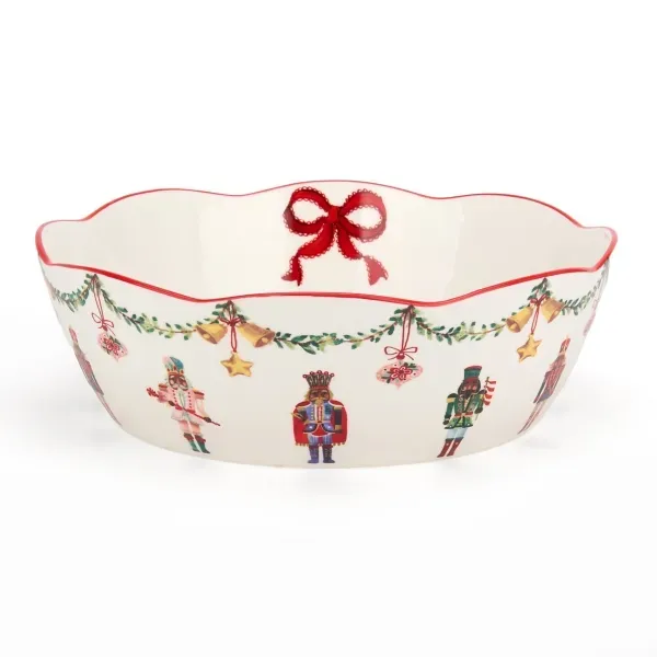 Kirklands Jolly Nutcracker Christmas Serving Bowl 26869332 Kirklands Jolly Nutcracker Christmas Serving Bowl 26869332 - Image 1