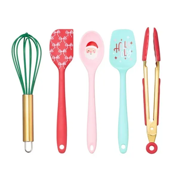 Kirklands Mini Christmas Utensil Set of 5 89975458 Kirklands Mini Christmas Utensil Set of 5 89975458 - Image 1