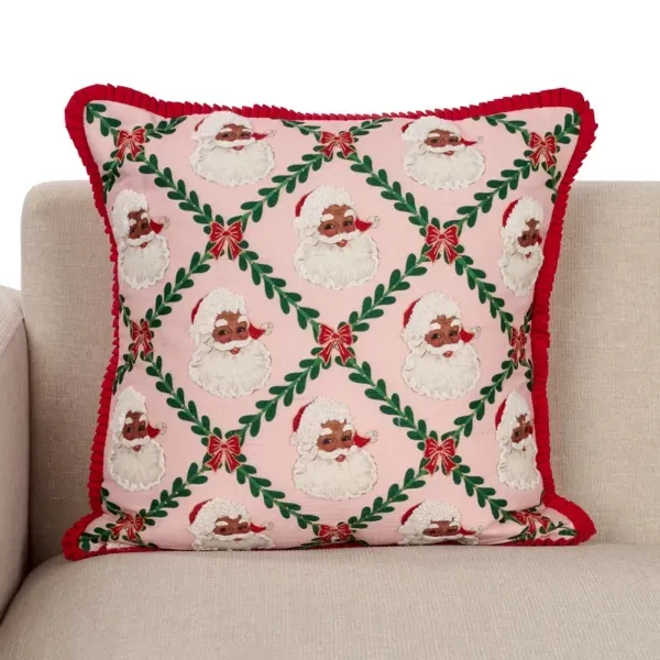 Kirklands Jolly Santa Pillow 39493349 Kirklands Jolly Santa Pillow 39493349 - Image 1