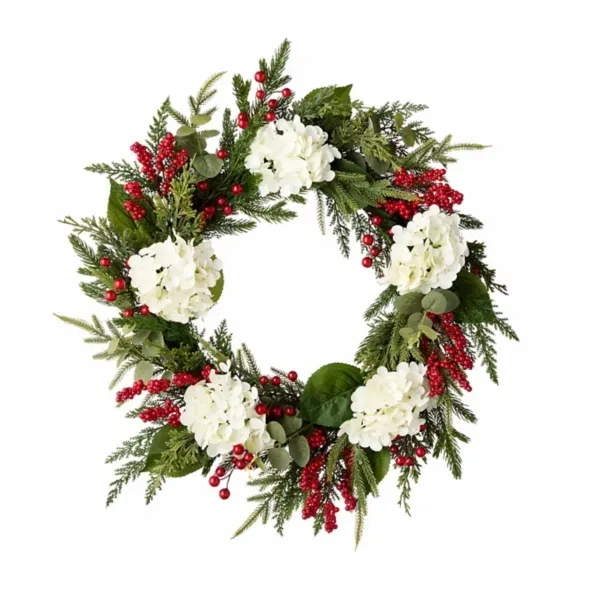 Kirklands Hydrabgea Berry Pine Wreath 36561476 Kirklands Hydrabgea Berry Pine Wreath 36561476 - Image 1