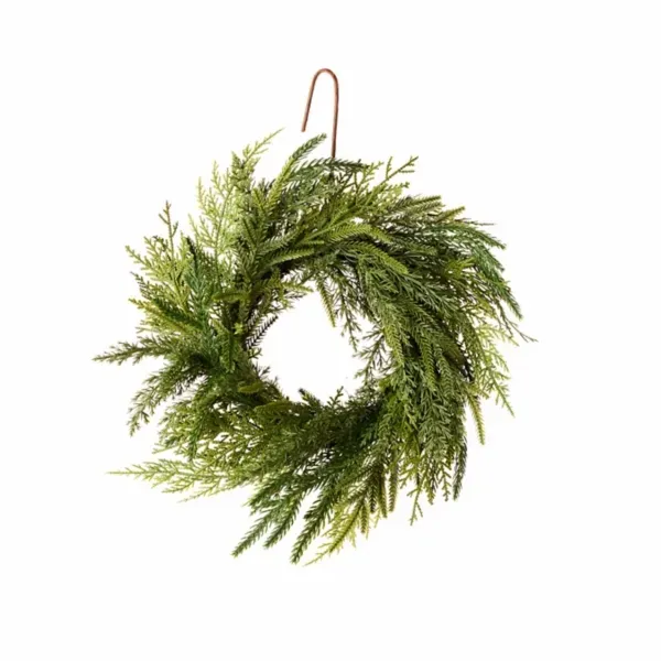 Kirklands Juniper Norfork 14in Mini Wreath 89824568 Kirklands Juniper Norfork 14in Mini Wreath 89824568 - Image 1