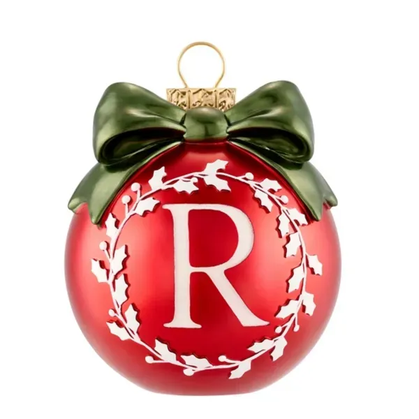 Kirklands Monogram R Ornament 25118131 Kirklands Monogram R Ornament 25118131 - Image 1