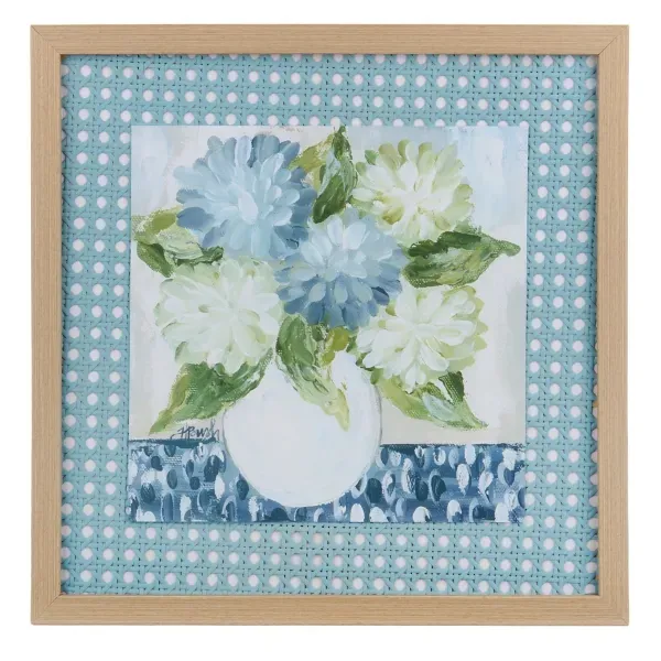 Kirklands Blue Hydrangea Bouquet Framed Art Print 82175651 Kirklands Blue Hydrangea Bouquet Framed Art Print 82175651 - Image 1