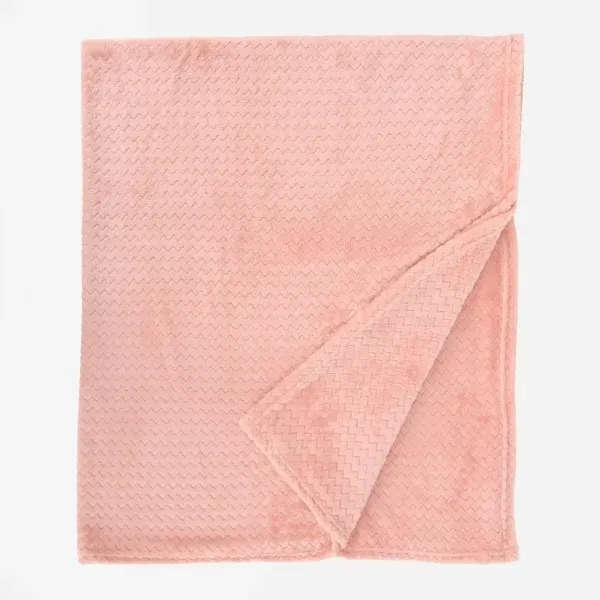 Kirklands Blush Dreamy Plush Throw 87131323 Kirklands Blush Dreamy Plush Throw 87131323 - Image 1