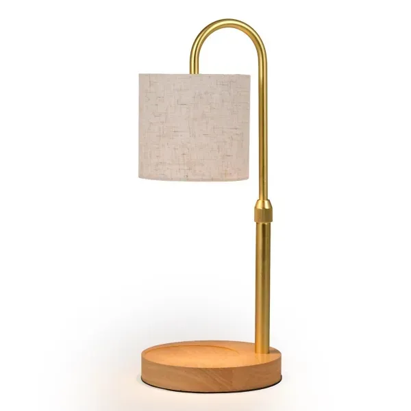 Kirklands Fabric Shade Wood Candle Warmer Lamp 16123847 Kirklands Fabric Shade Wood Candle Warmer Lamp 16123847 - Image 1