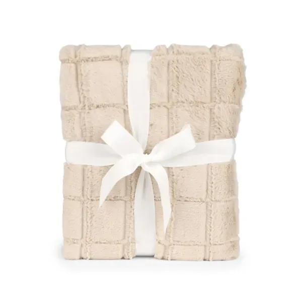 Kirklands Ivory Faux Fur Grid Throw 41566262 Kirklands Ivory Faux Fur Grid Throw 41566262 - Image 1