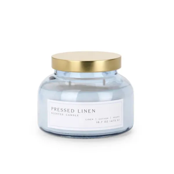 Kirklands Pressed Linen 2-Wick Jar Candle 15566447 Kirklands Pressed Linen 2-Wick Jar Candle 15566447 - Image 1