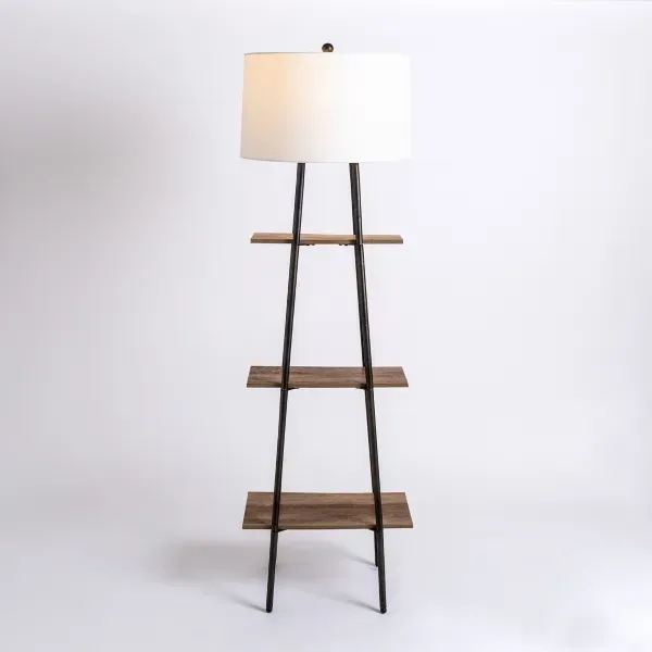 Kirklands Modern 3-Tier Shelf Floor Lamp 83776976 Kirklands Modern 3-Tier Shelf Floor Lamp 83776976 - Image 1