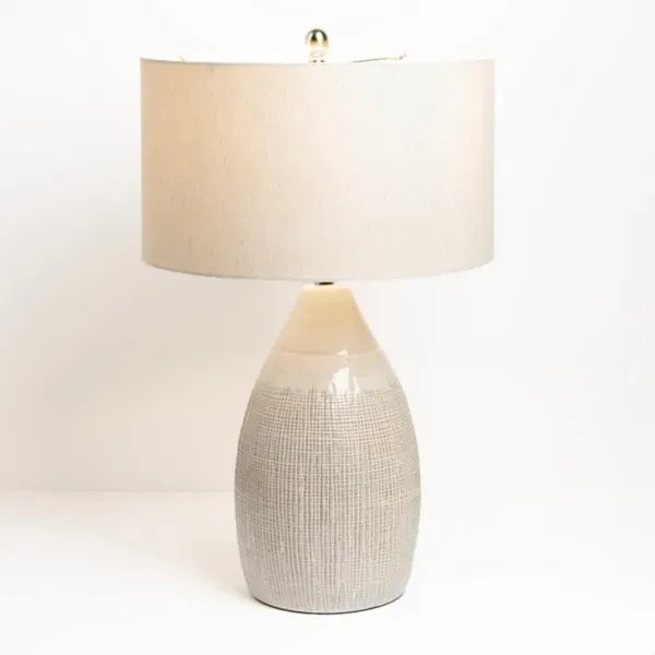 Kirklands Luca Cream Ceramic Table Lamp 97784627 Kirklands Luca Cream Ceramic Table Lamp 97784627 - Image 1