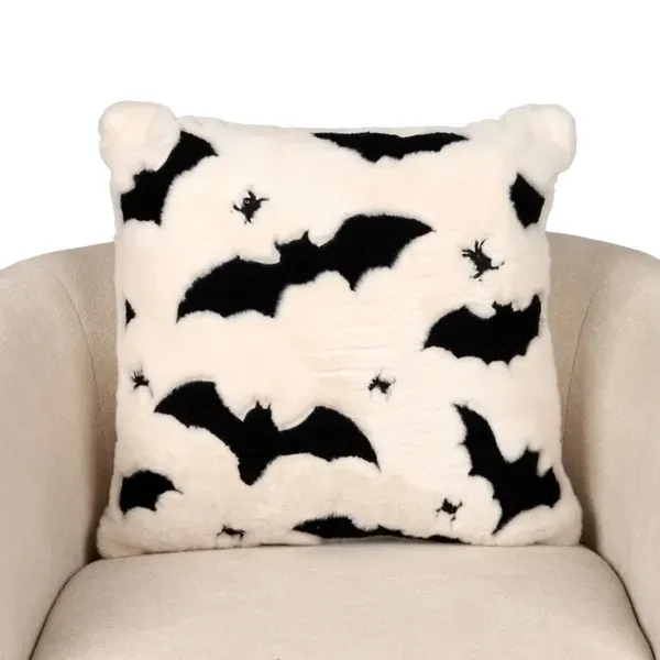 Kirklands Faux Fur Bat and Spider Pillow 89422381 Kirklands Faux Fur Bat and Spider Pillow 89422381 - Image 1