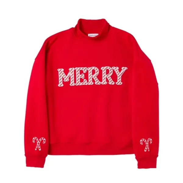 Kirklands Merry Mockneck Sweatshirt Large 49471544 Kirklands Merry Mockneck Sweatshirt Large 49471544 - Image 1