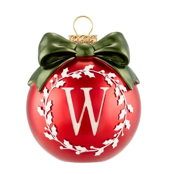 Kirklands Monogram W Ornament 26249998 Kirklands Monogram W Ornament 26249998 - Image 1