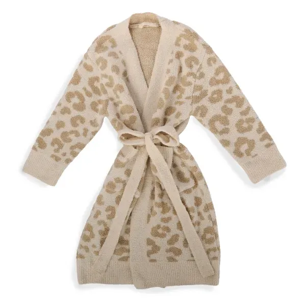 Kirklands Neutral Leopard Ivory Cozy Robe Large 56958318 Kirklands Neutral Leopard Ivory Cozy Robe Large 56958318 - Image 1