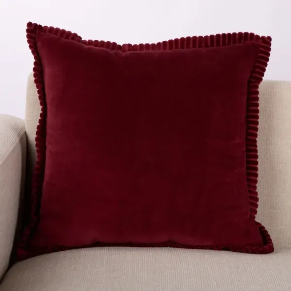 Kirklands Cabernet Terri Velvet Pillow, 20 in. 26185327 Kirklands Cabernet Terri Velvet Pillow, 20 in. 26185327 - Image 1