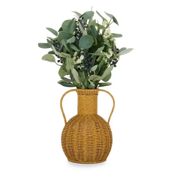 Kirklands Eucalyptus and Berry Arrangement in Basket, 20 in. 45256174 Kirklands Eucalyptus and Berry Arrangement in Basket, 20 in. 45256174 - Image 1