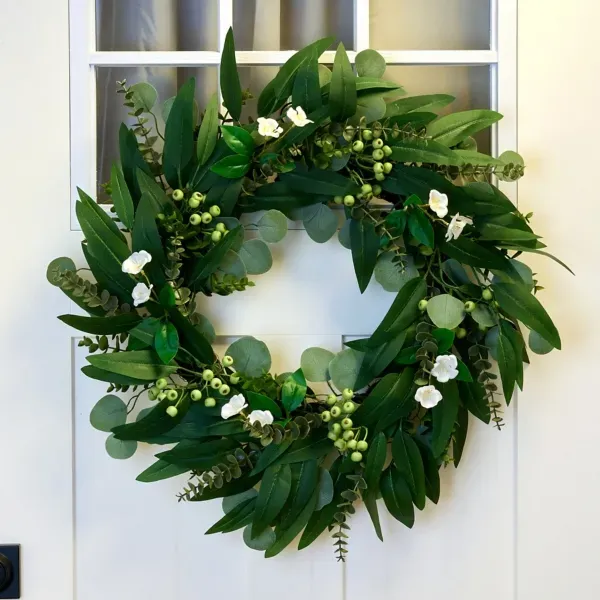 Kirklands Eucalyptus Berry Wildflower Wreath, 24 in. 76952122 Kirklands Eucalyptus Berry Wildflower Wreath, 24 in. 76952122 - Image 1