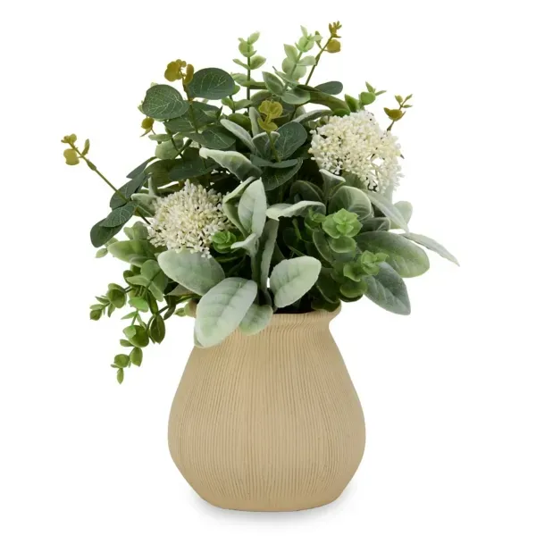 Kirklands Eucalyptus Seed Pod Cream Vase Arrangement, 13 in. 98425764 Kirklands Eucalyptus Seed Pod Cream Vase Arrangement, 13 in. 98425764 - Image 1