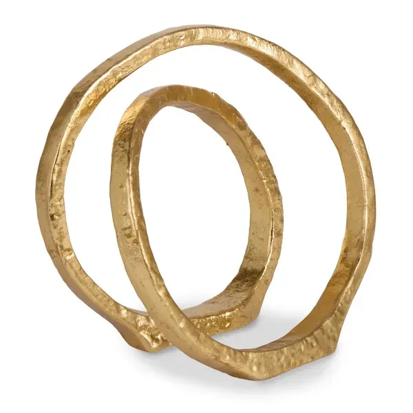 Kirklands Gold Cast Iron Abstract Ring Sculpture 66694899 Kirklands Gold Cast Iron Abstract Ring Sculpture 66694899 - Image 1