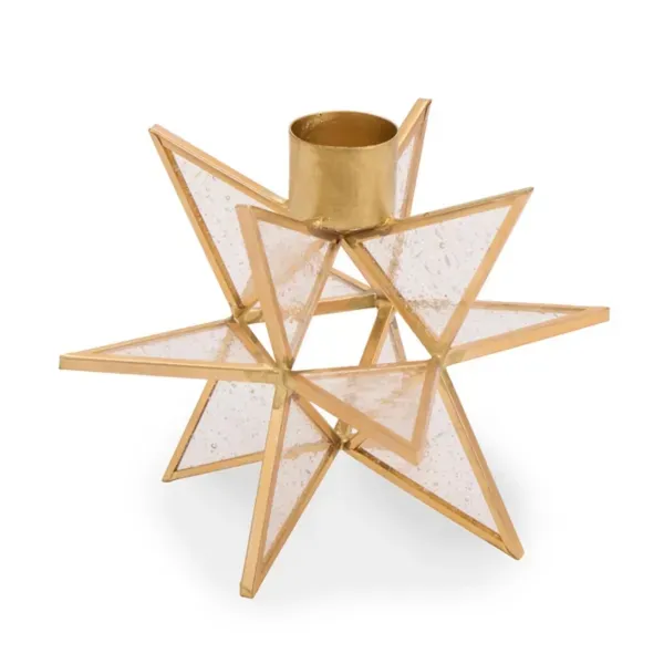 Kirklands Gold Starburst Taper Candle Holder, 3.8 in. 94918611 Kirklands Gold Starburst Taper Candle Holder, 3.8 in. 94918611 - Image 1
