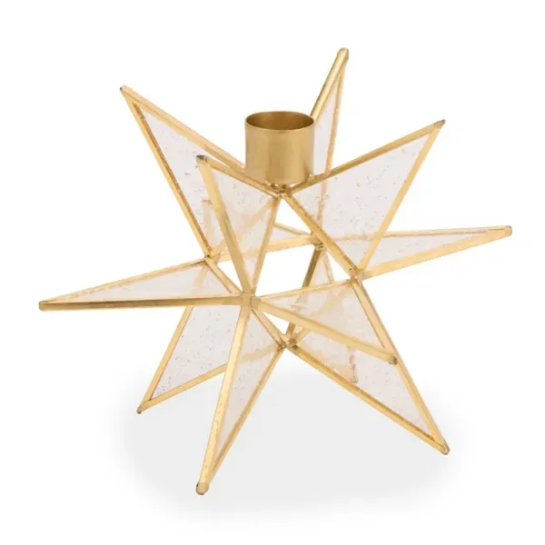 Kirklands Gold Starburst Taper Candle Holder, 5 in. 58966415 Kirklands Gold Starburst Taper Candle Holder, 5 in. 58966415 - Image 1