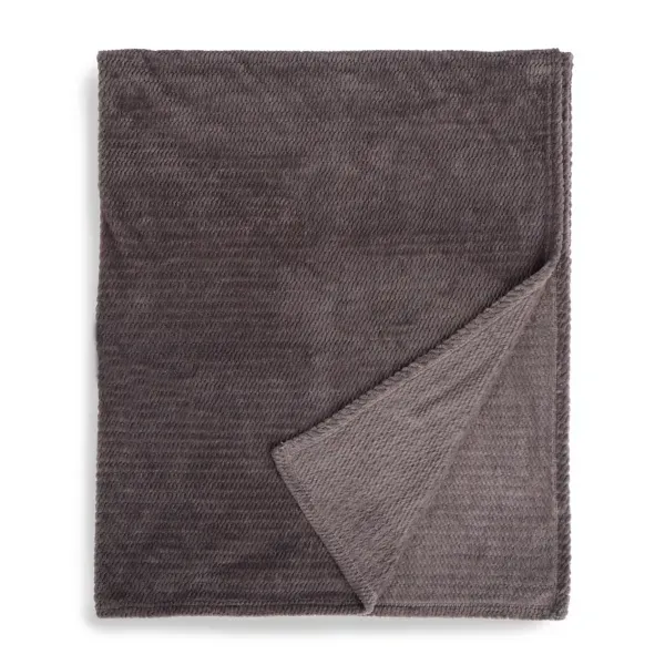 Kirklands Gray Dreamy Plush Ribbed Throw 85216643 Kirklands Gray Dreamy Plush Ribbed Throw 85216643 - Image 1