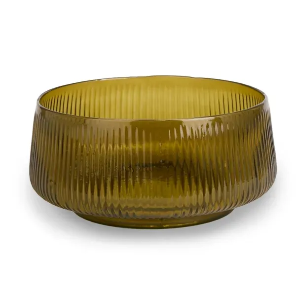 Kirklands Green Vintage Glass Bowl 83764651 Kirklands Green Vintage Glass Bowl 83764651 - Image 1