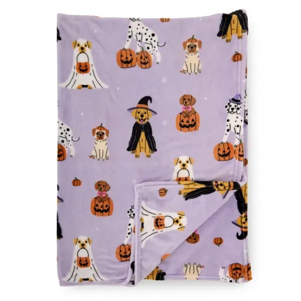 Kirklands Halloween Dogs Plush Throw 42458178 Kirklands Halloween Dogs Plush Throw 42458178 - Image 1