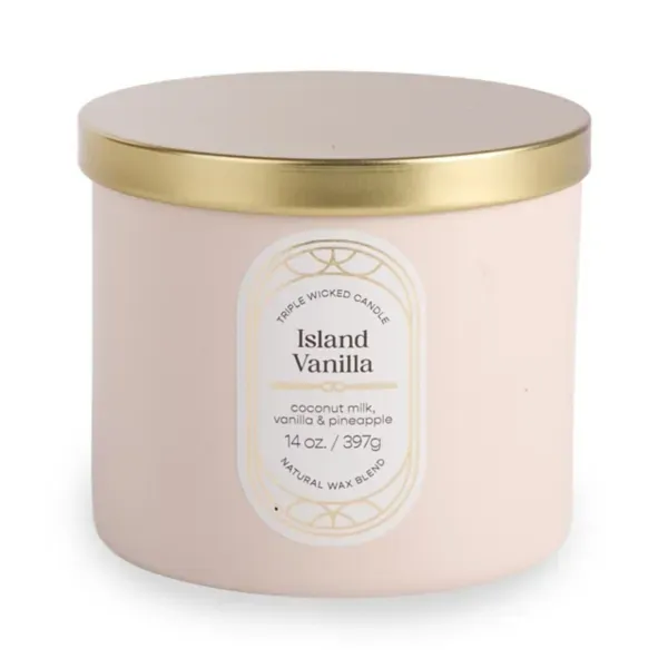 Kirklands Island Vanilla Matte 3-Wick Jar Candle, 14 oz. 29451861 Kirklands Island Vanilla Matte 3-Wick Jar Candle, 14 oz. 29451861 - Image 1