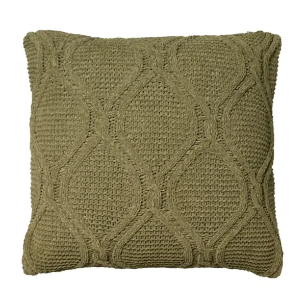 Kirklands Magaschoni Faded Green Cable Knit Pillow, 18 in. 62488947 Kirklands Magaschoni Faded Green Cable Knit Pillow, 18 in. 62488947 - Image 1
