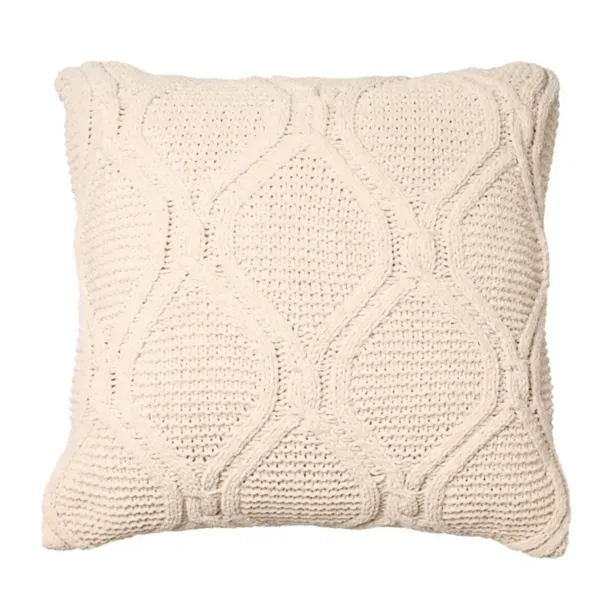 Kirklands Magaschoni Tan Cable Knit Pillow, 18 in. 93938646 Kirklands Magaschoni Tan Cable Knit Pillow, 18 in. 93938646 - Image 1